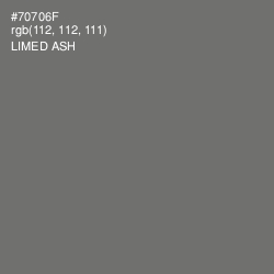 #70706F - Limed Ash Color Image
